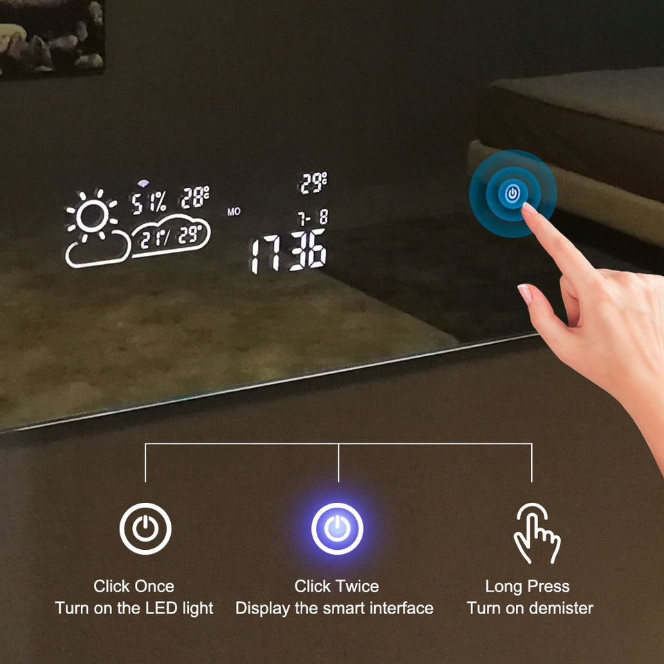 350W Solstice Back-Lit Infrared Smart Mirror
